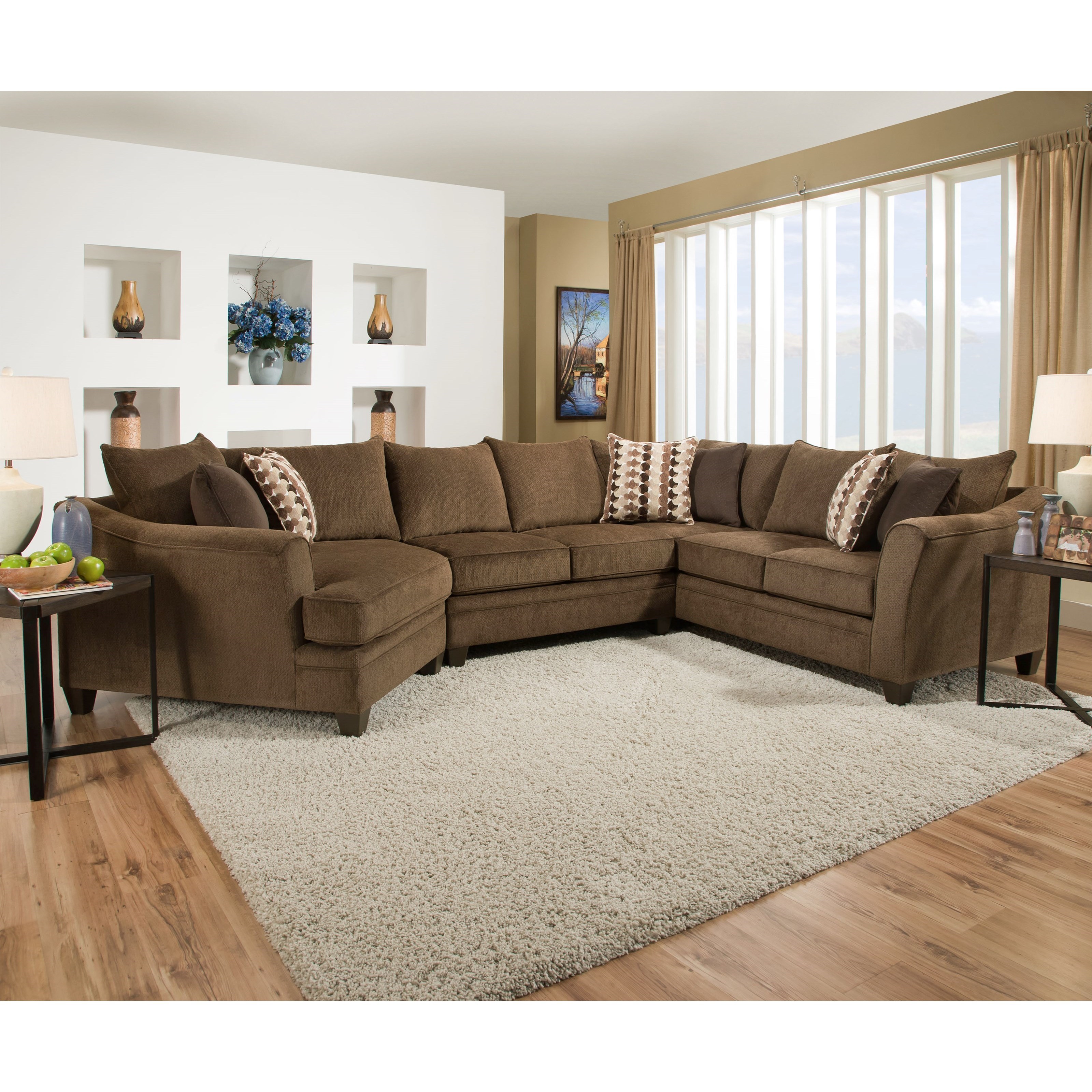 United Furniture Industries 6485 6485Wedge+ArmlessLVseat+SofaC